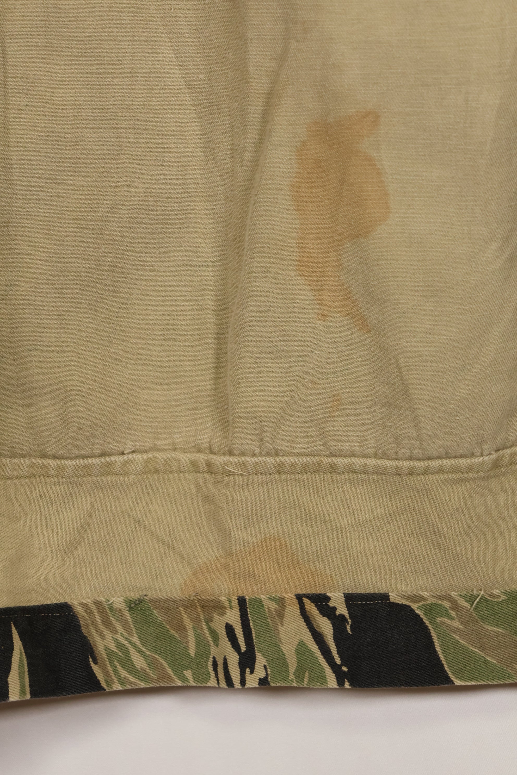 1960年代前半　ツイル生地　レア品　VNMC 1st Model タイガーストライプ　シャツ　テイラー製　中古品