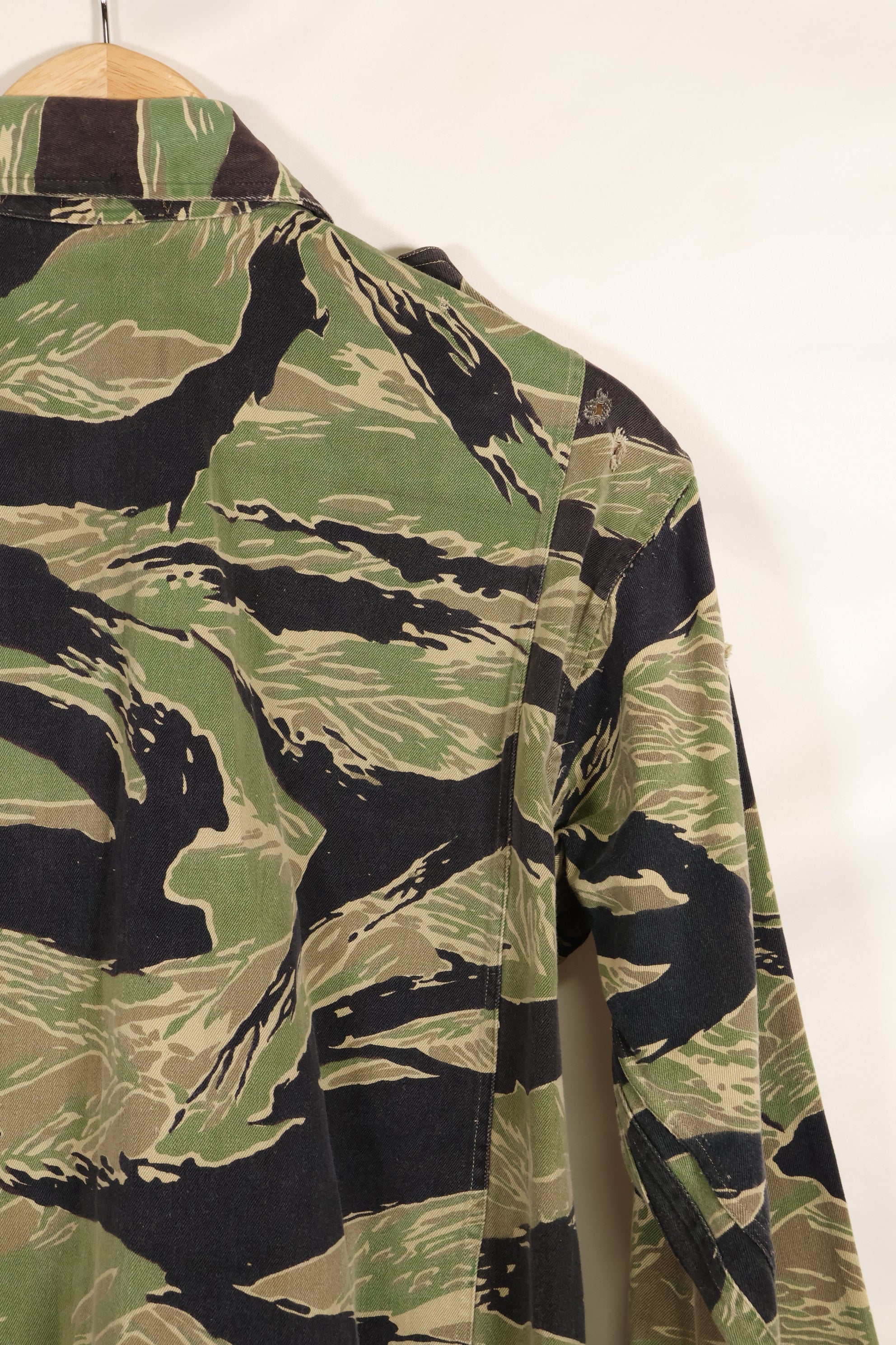 1960年代前半　ツイル生地　レア品　VNMC 1st Model タイガーストライプ　シャツ　テイラー製　中古品