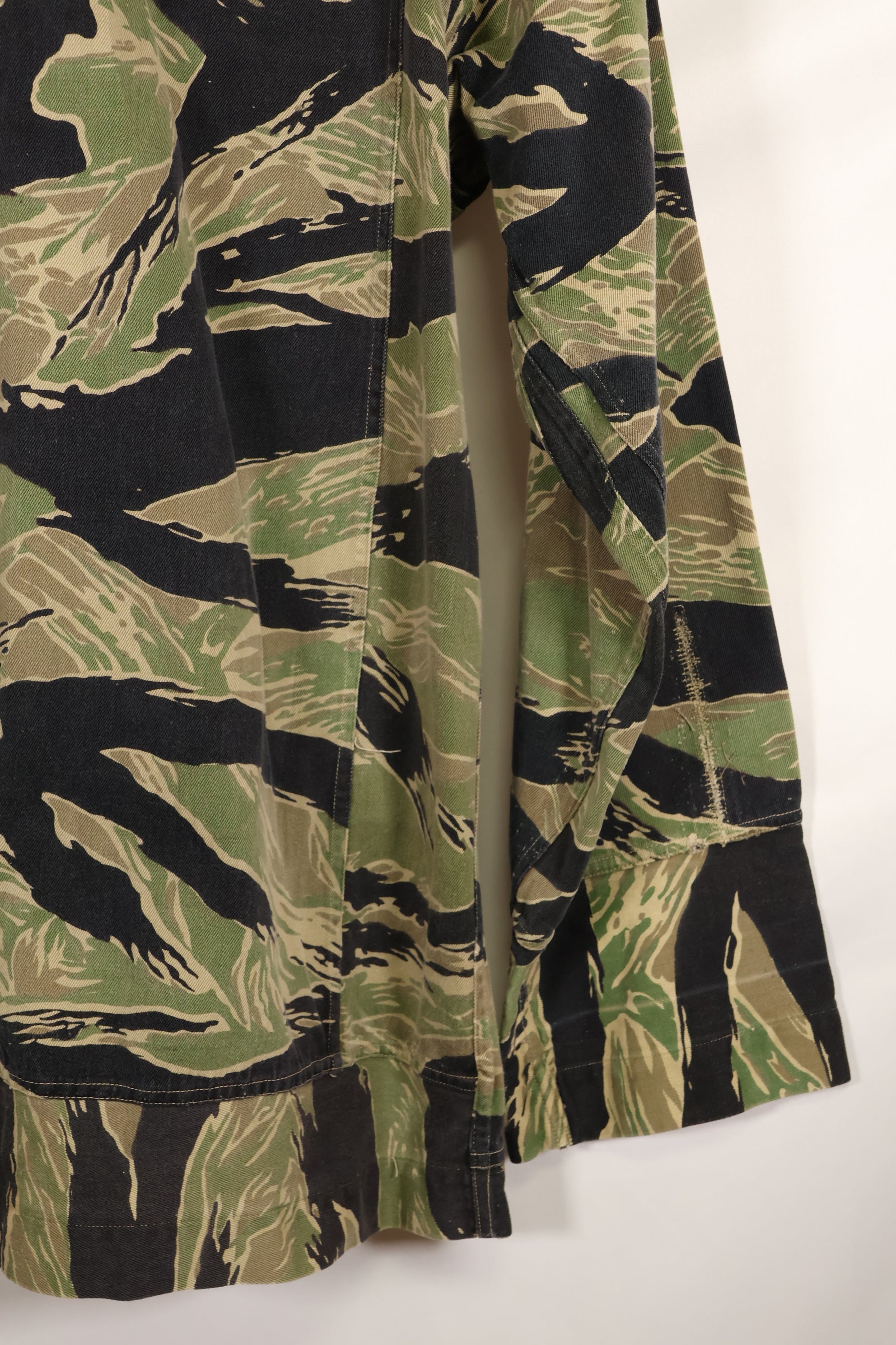 1960年代前半　ツイル生地　レア品　VNMC 1st Model タイガーストライプ　シャツ　テイラー製　中古品