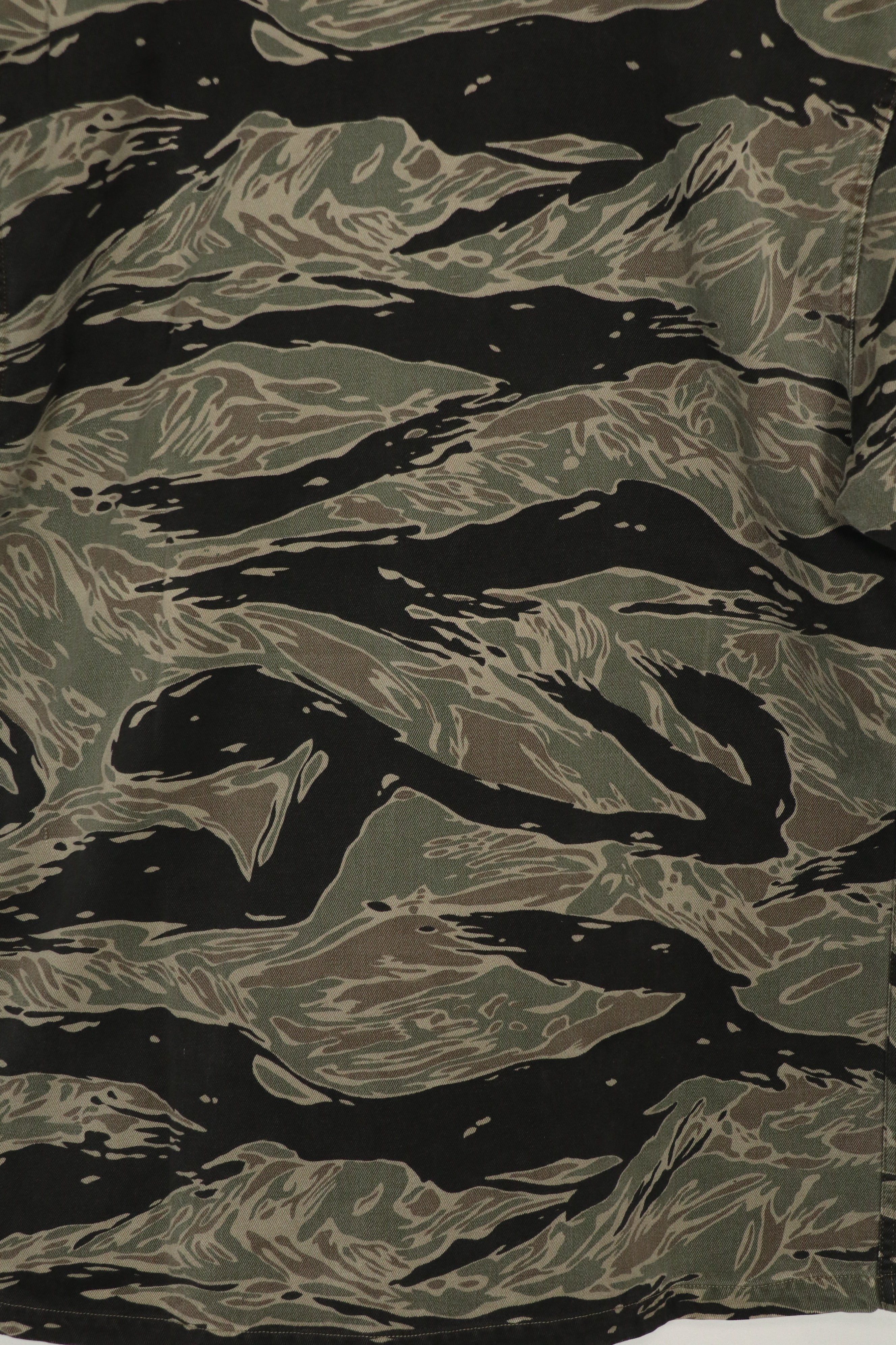 実物　シルバータイガーストライプ　US-M BDQ アドバイザー シャツ　半袖カスタム