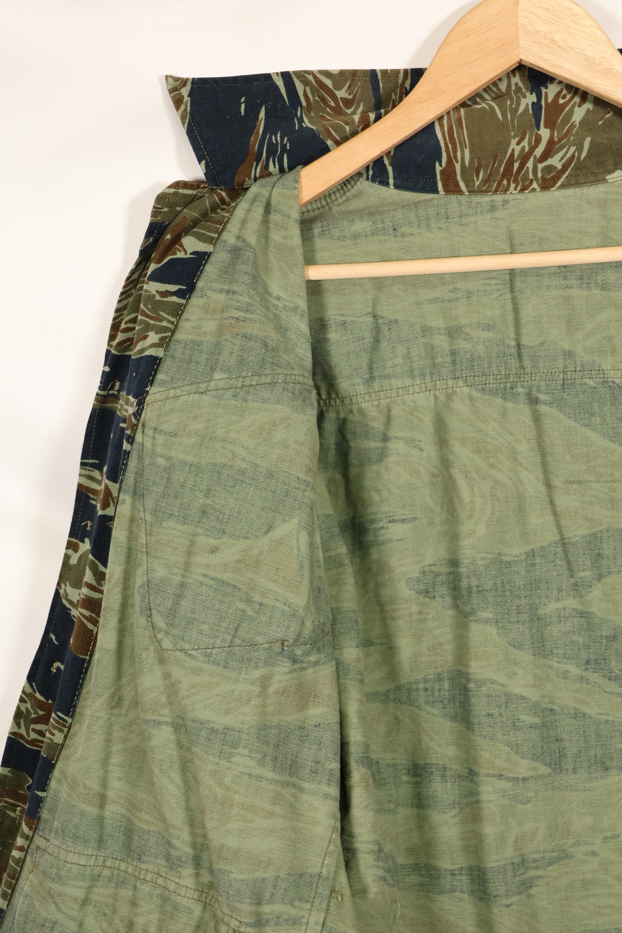 推定1970年代　シルバータイガー　タイガーストライプ　ファティーグジャケット　中古品