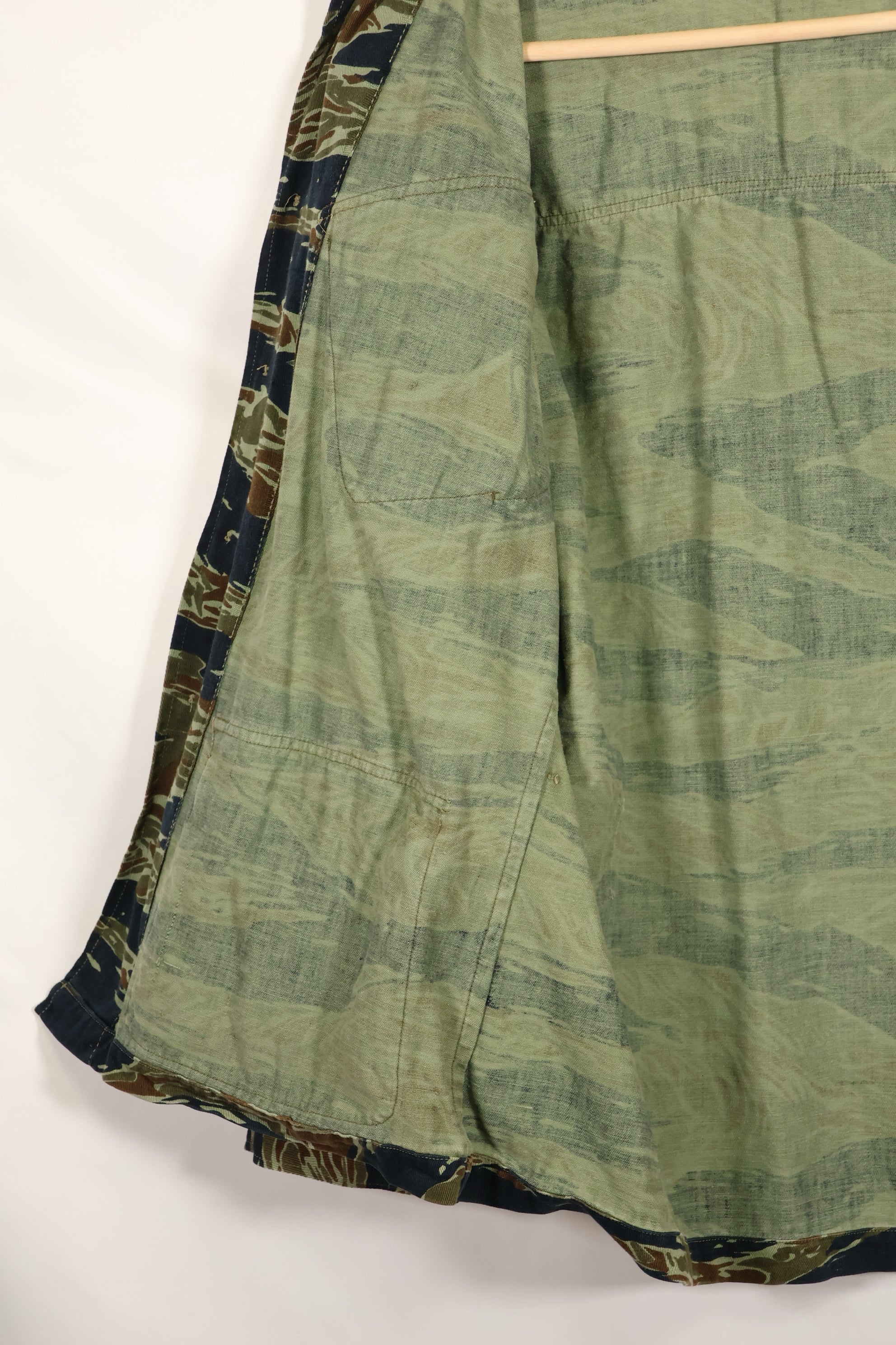 推定1970年代　シルバータイガー　タイガーストライプ　ファティーグジャケット　中古品