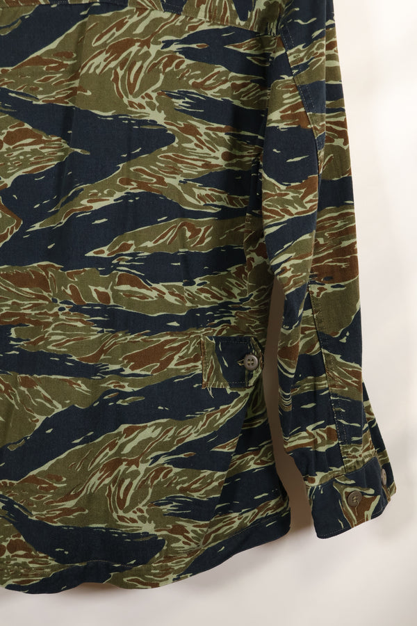 推定1970年代　シルバータイガー　タイガーストライプ　ファティーグジャケット　中古品