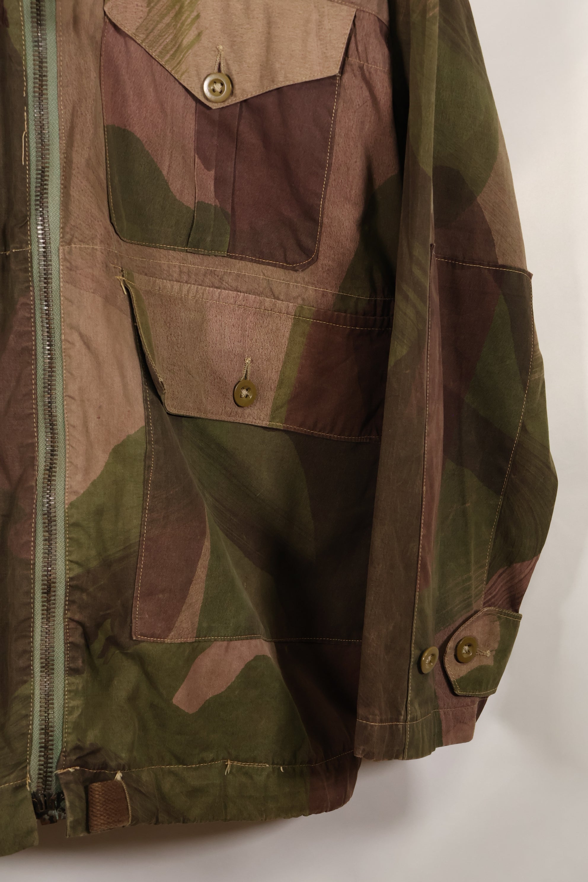 1943年製　イギリス軍　SAS　WINDPROOF　スモック　ジッパー改造　インドシナ戦争　中古品