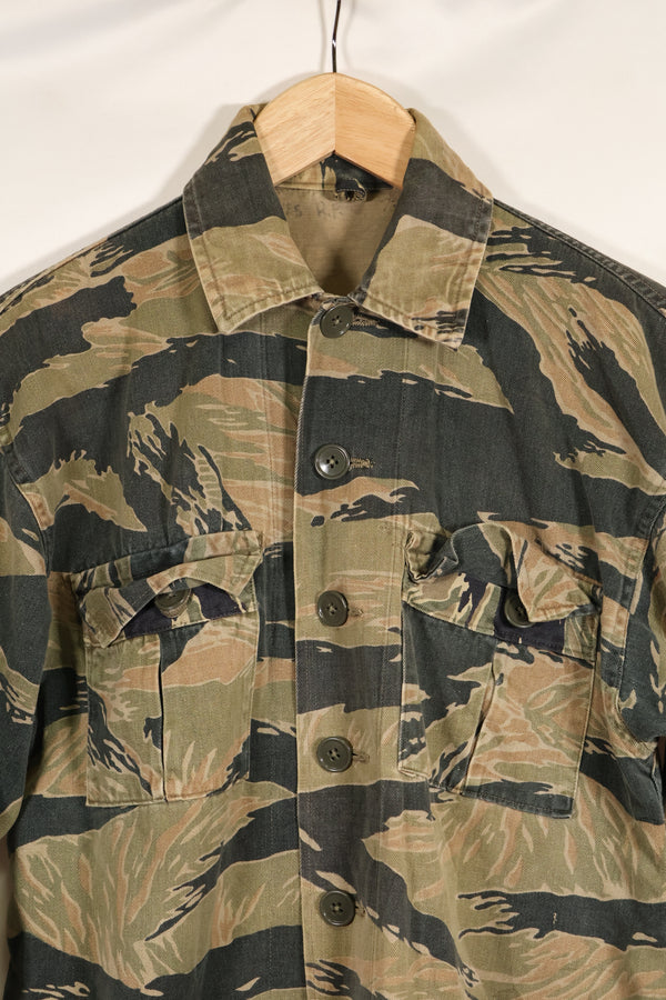 推定1960年代後半〜1970年代　ローカルメイド　タイガーストライプ　シャツ　中古品