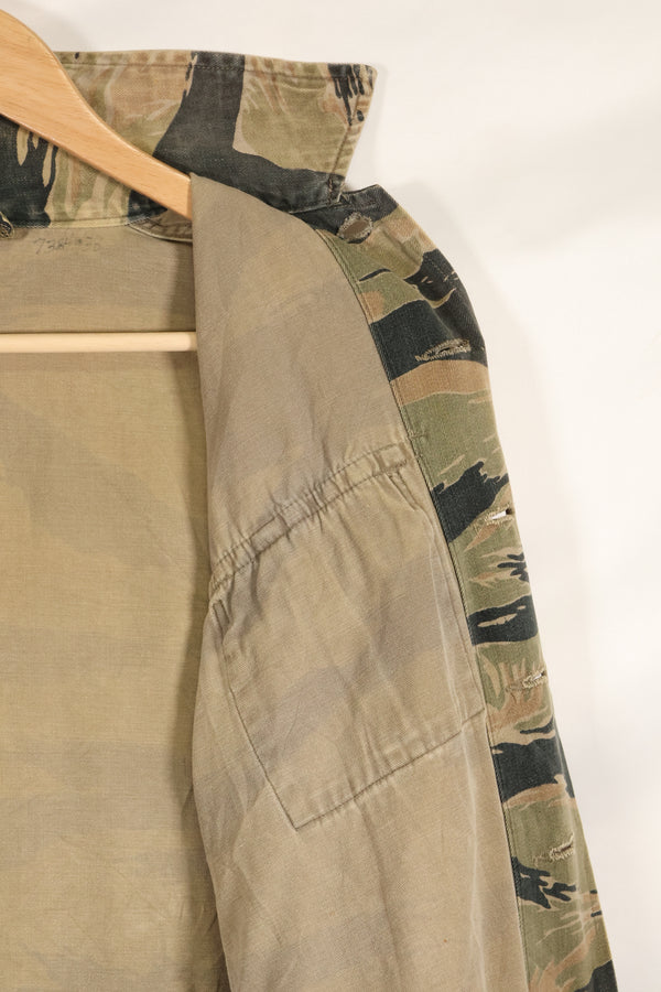 推定1960年代後半〜1970年代　ローカルメイド　タイガーストライプ　シャツ　中古品