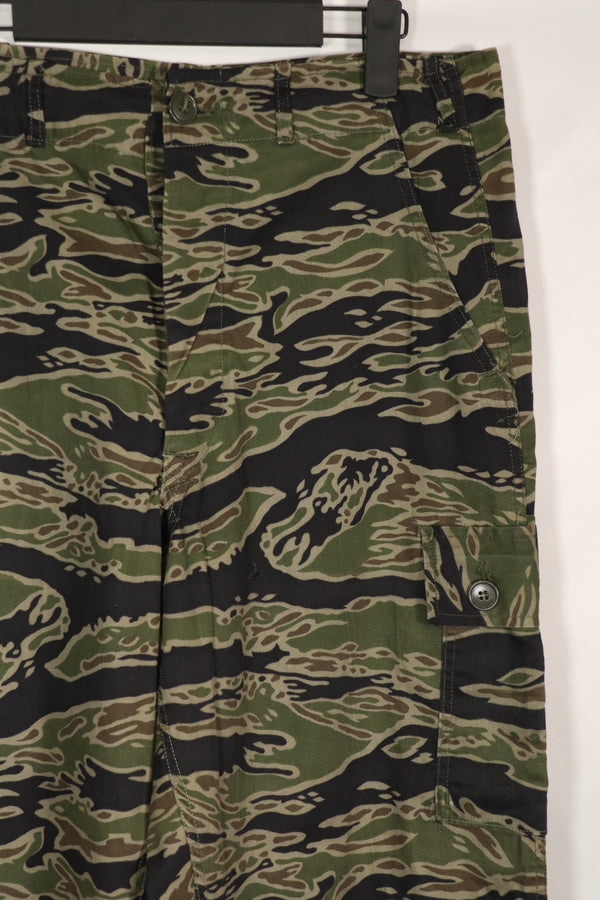 実物　レイトウォーパターン　タイガーストライプ　パンツ　A-L　状態良い