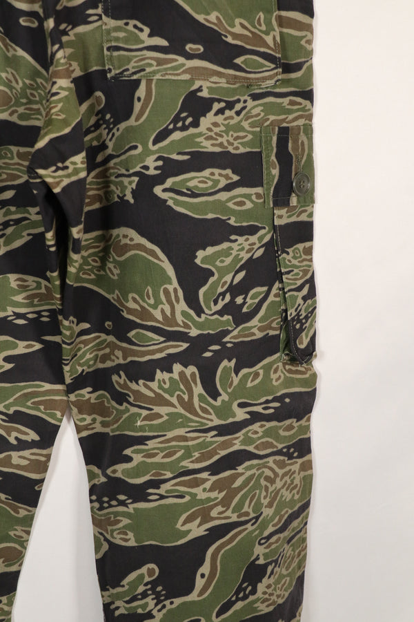 実物　レイトウォーパターン　タイガーストライプ　パンツ　A-L　状態良い