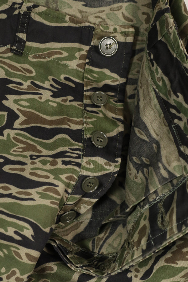 実物　レイトウォーパターン　タイガーストライプ　パンツ　A-L　状態良い