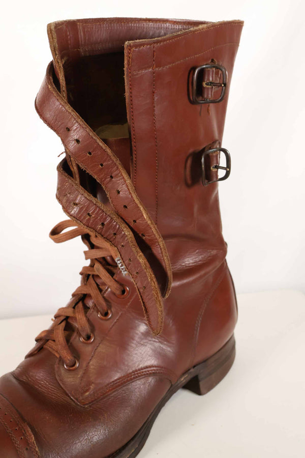 1940年代　アメリカ陸軍　M40　騎兵用　ショーツブーツ 2バックル　中古品 A