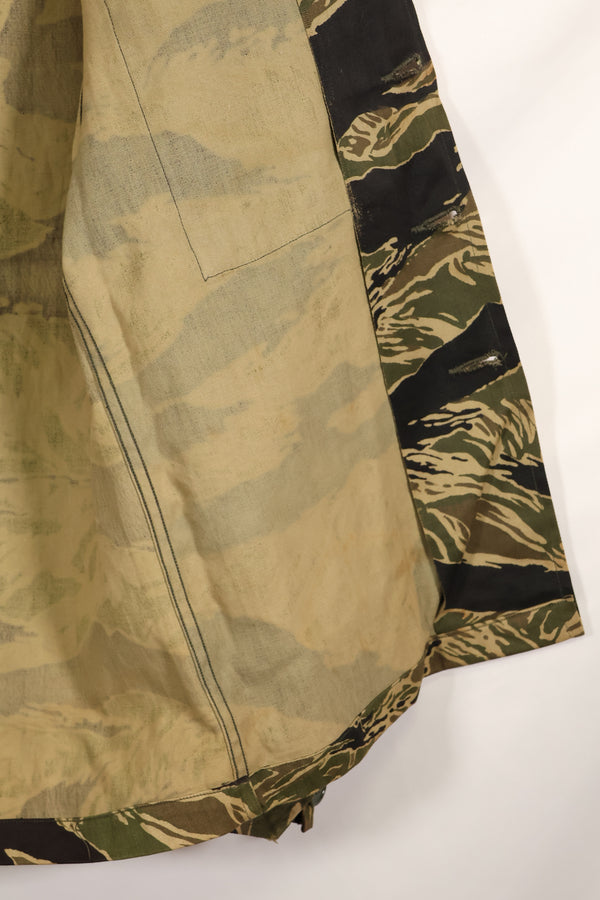 実物　デッドストック　沖縄タイガー　タイガーストライプ　USカットシャツ　US-S　日本本土縫製　汚れあり