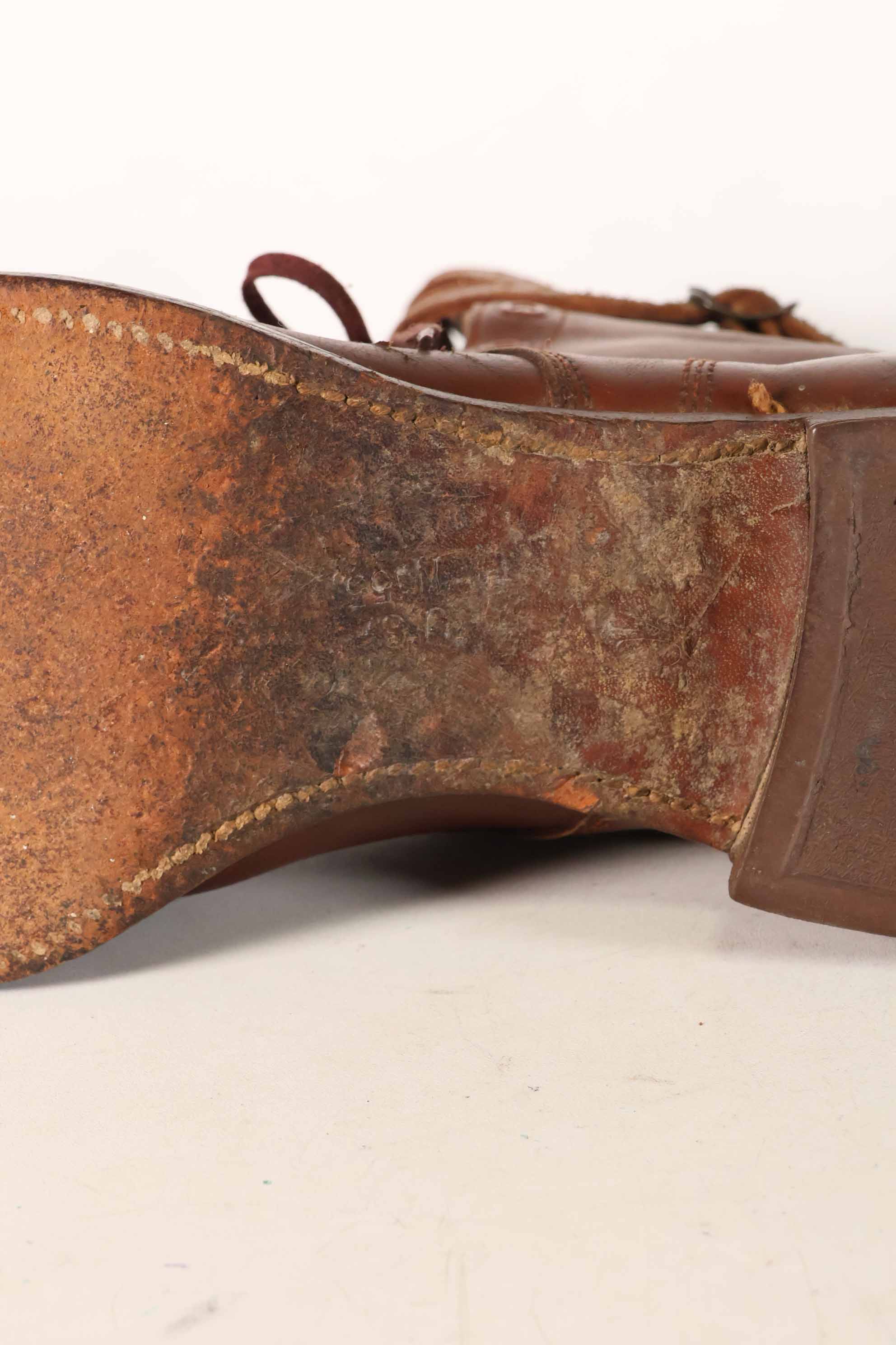 1940年代　アメリカ陸軍　M40　騎兵用　ショーツブーツ 2バックル　中古品  B