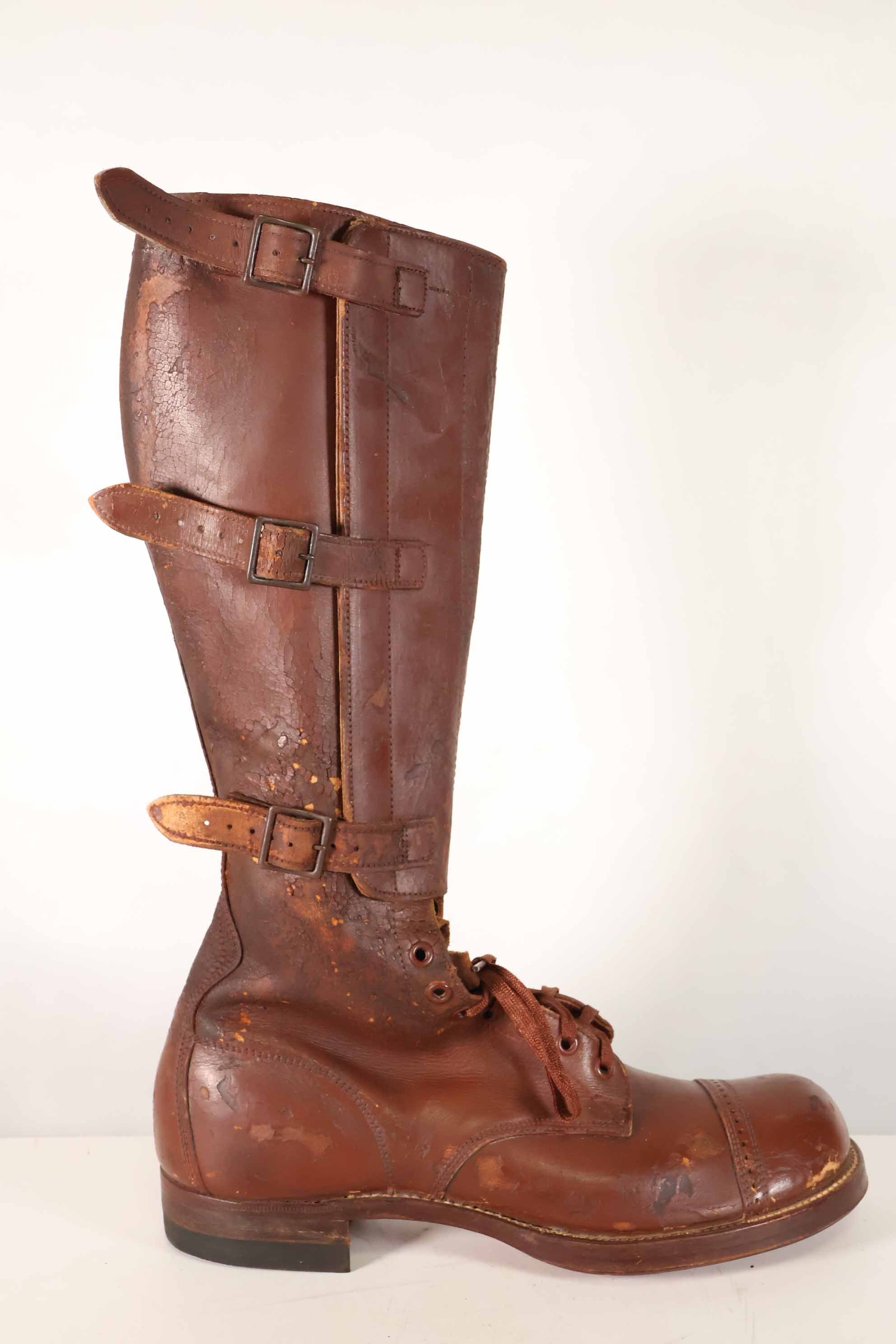 1940年代　アメリカ陸軍　M40　騎兵用　ロングブーツ 3バックル　中古品