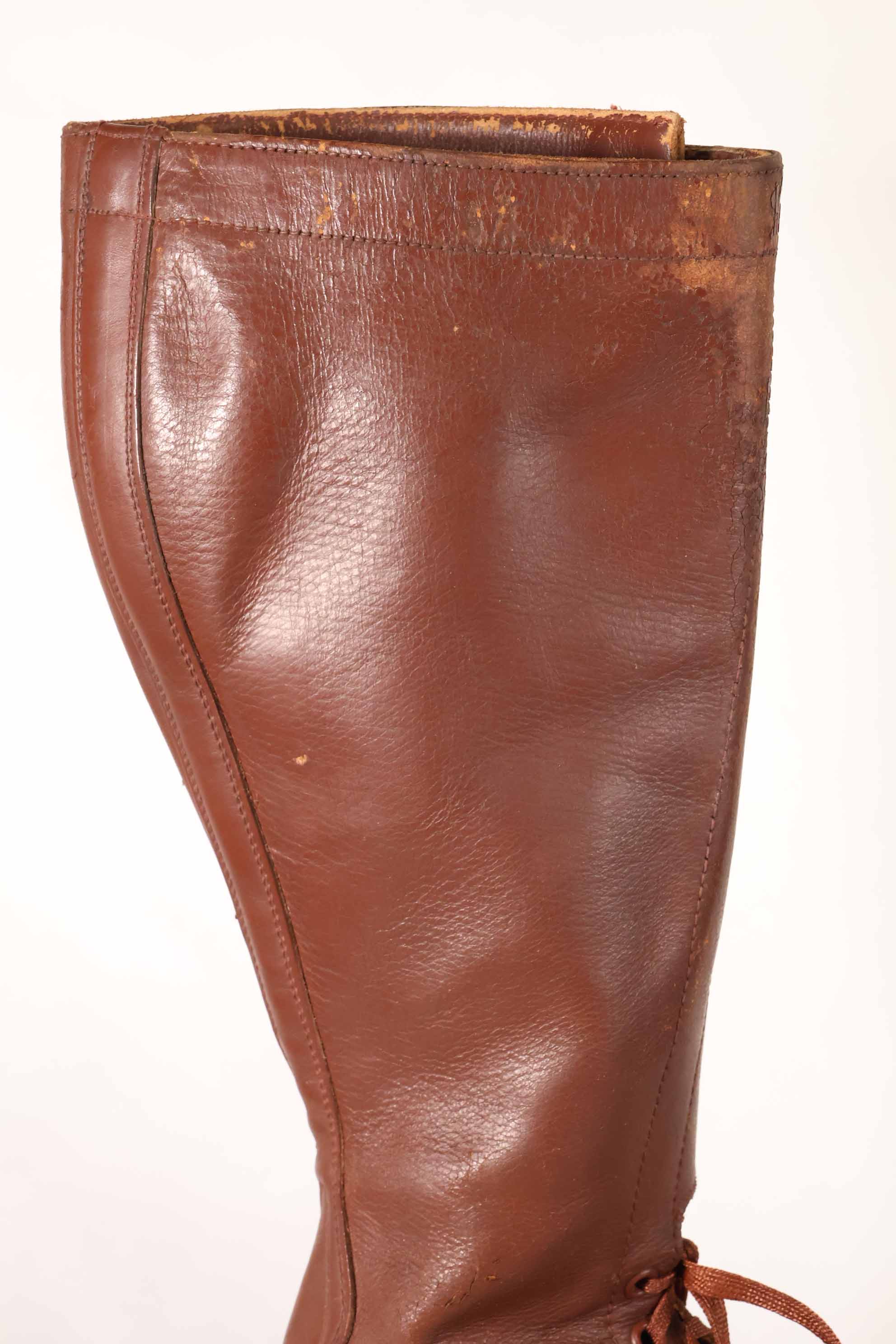 1940年代　アメリカ陸軍　M40　騎兵用　ロングブーツ 3バックル　中古品