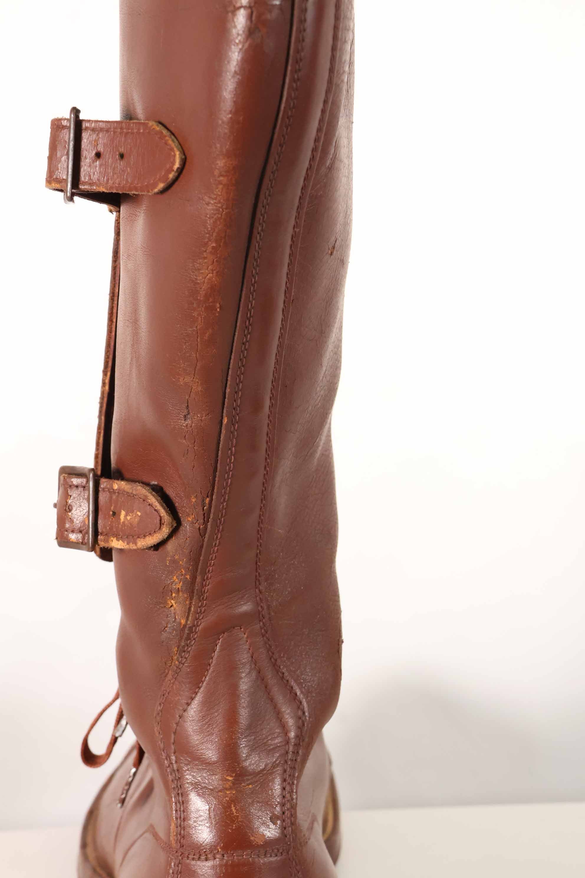 1940年代　アメリカ陸軍　M40　騎兵用　ロングブーツ 3バックル　中古品