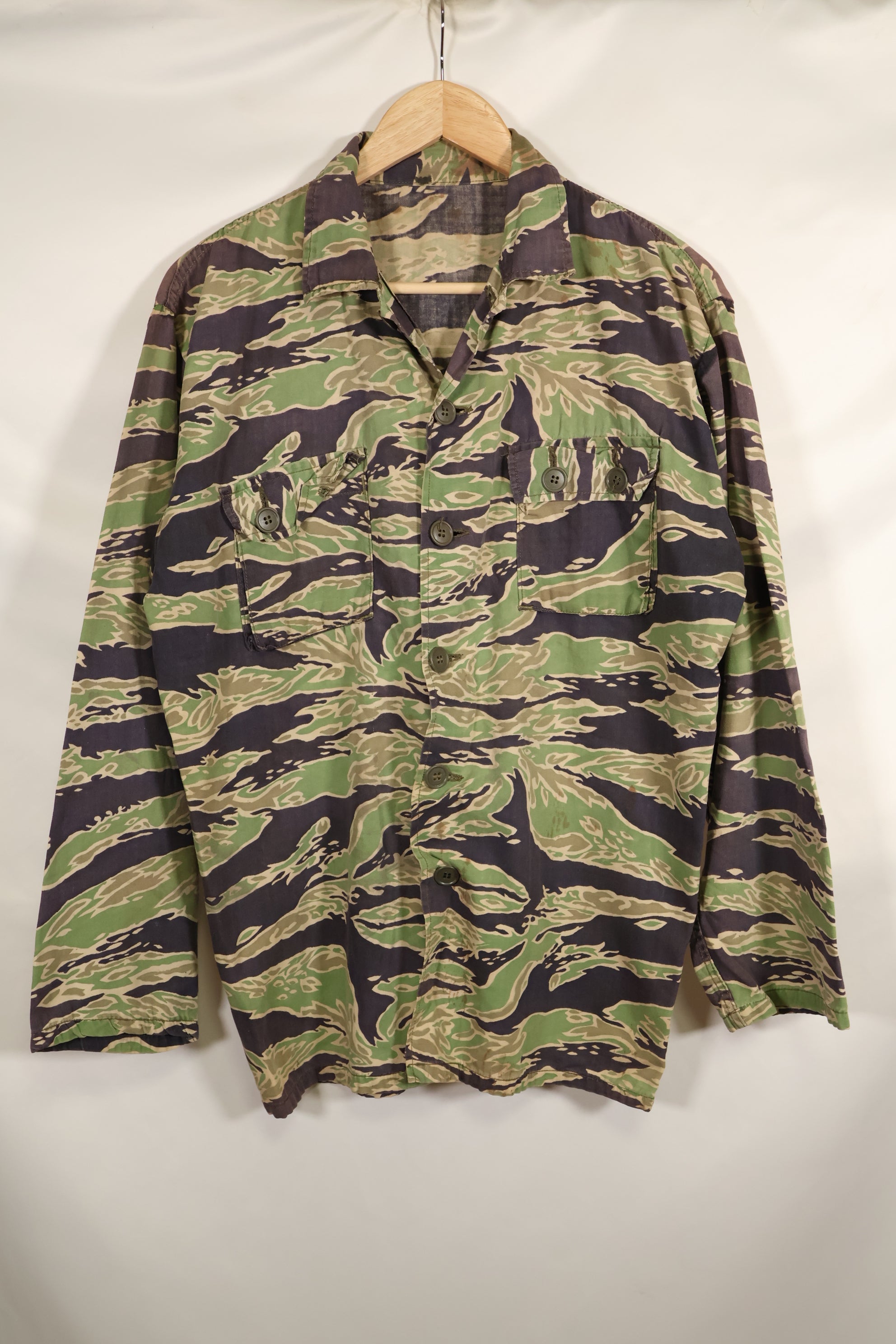 実物　映画衣装　レイトウォーパターン　US-Sサイズ　タイガーストライプ　シャツ　パラマウント映画