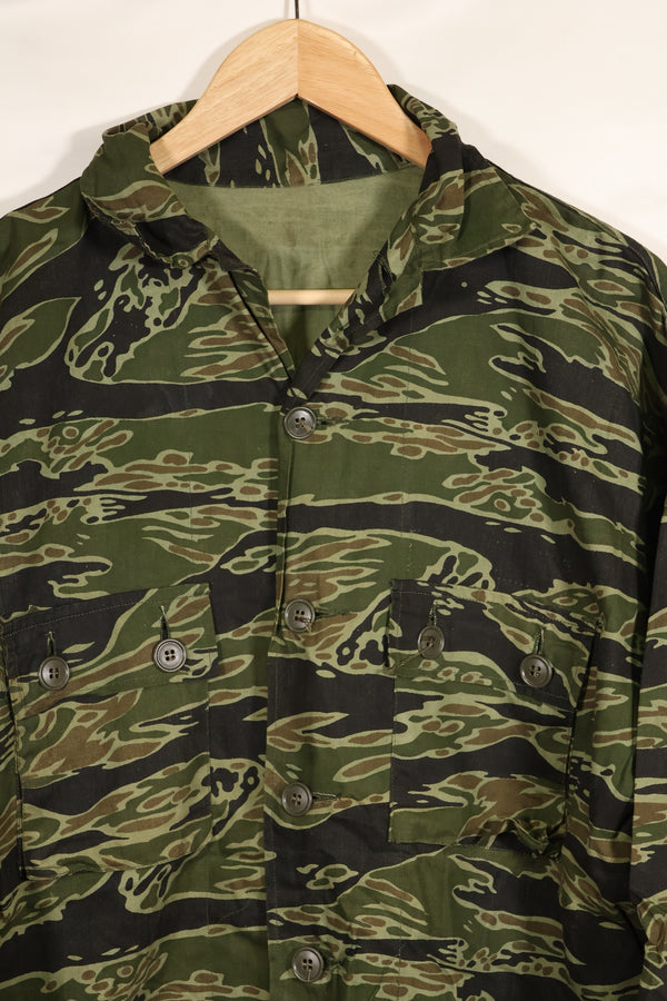 実物　レイトウォーパターン　USサイズ　タイガーストライプ　シャツ　ダークカラー　ほぼ未使用