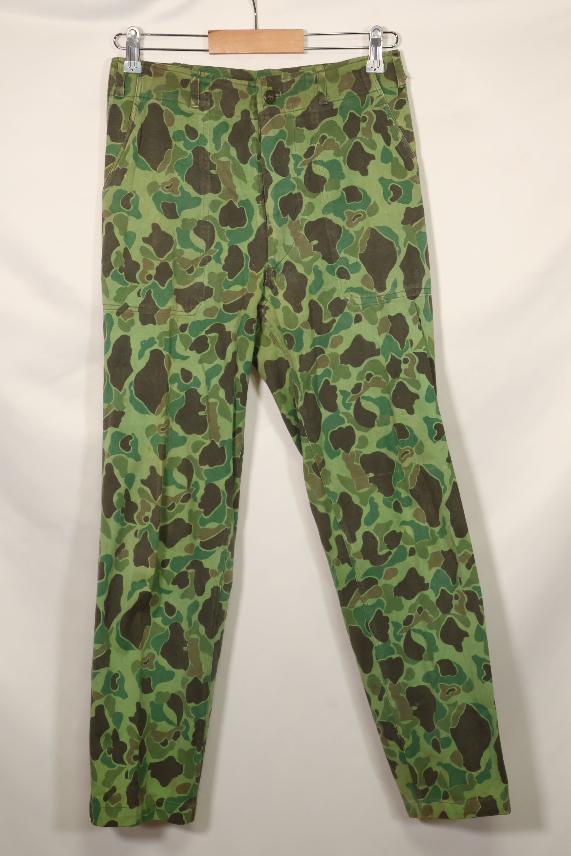 1960年代〜70年代　韓国軍　フロッグスキン迷彩　パンツ　ベイカーパンツカット　中古品　B