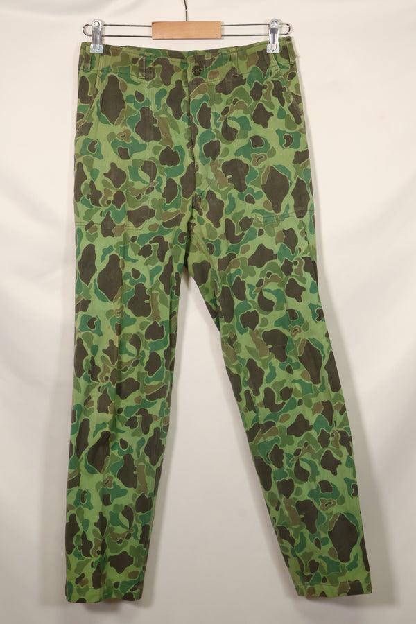 1960年代〜70年代　韓国軍　フロッグスキン迷彩　パンツ　ベイカーパンツカット　中古品　B