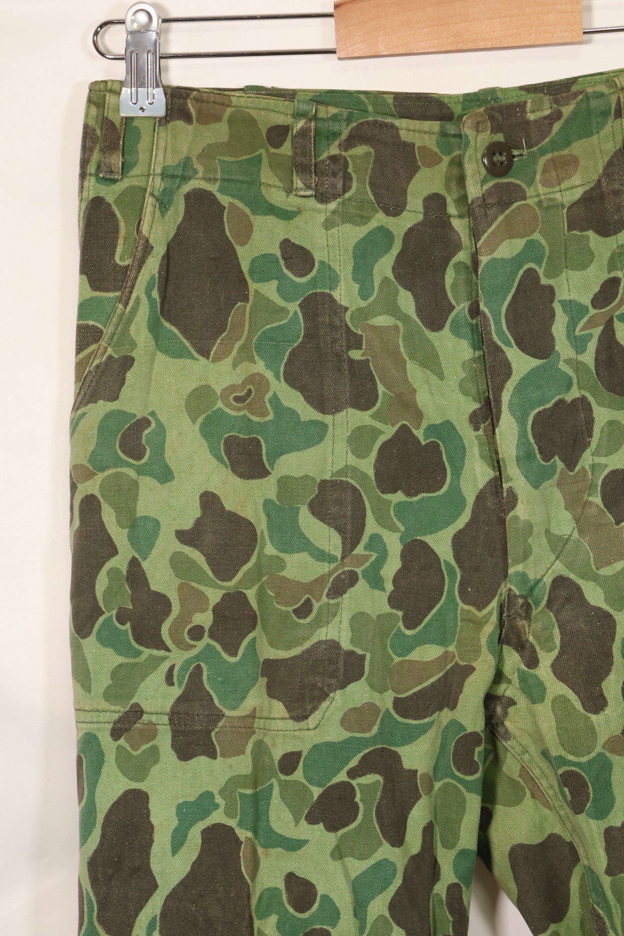 1960年代〜70年代　韓国軍　フロッグスキン迷彩　パンツ　ベイカーパンツカット　中古品　B