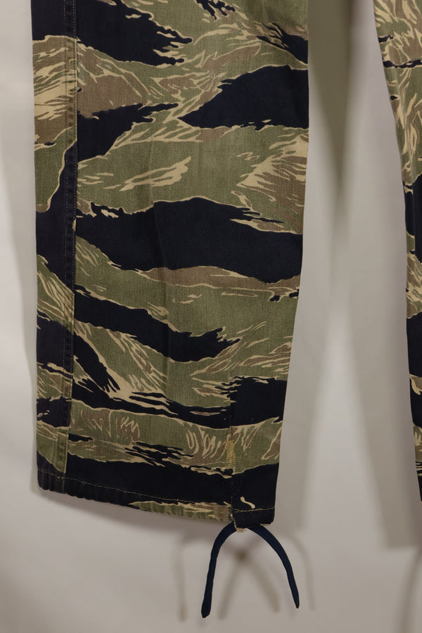 実物　沖縄タイガーパターン　タイガーストライプパンツ　改造あり　USカット　US-S　中古品