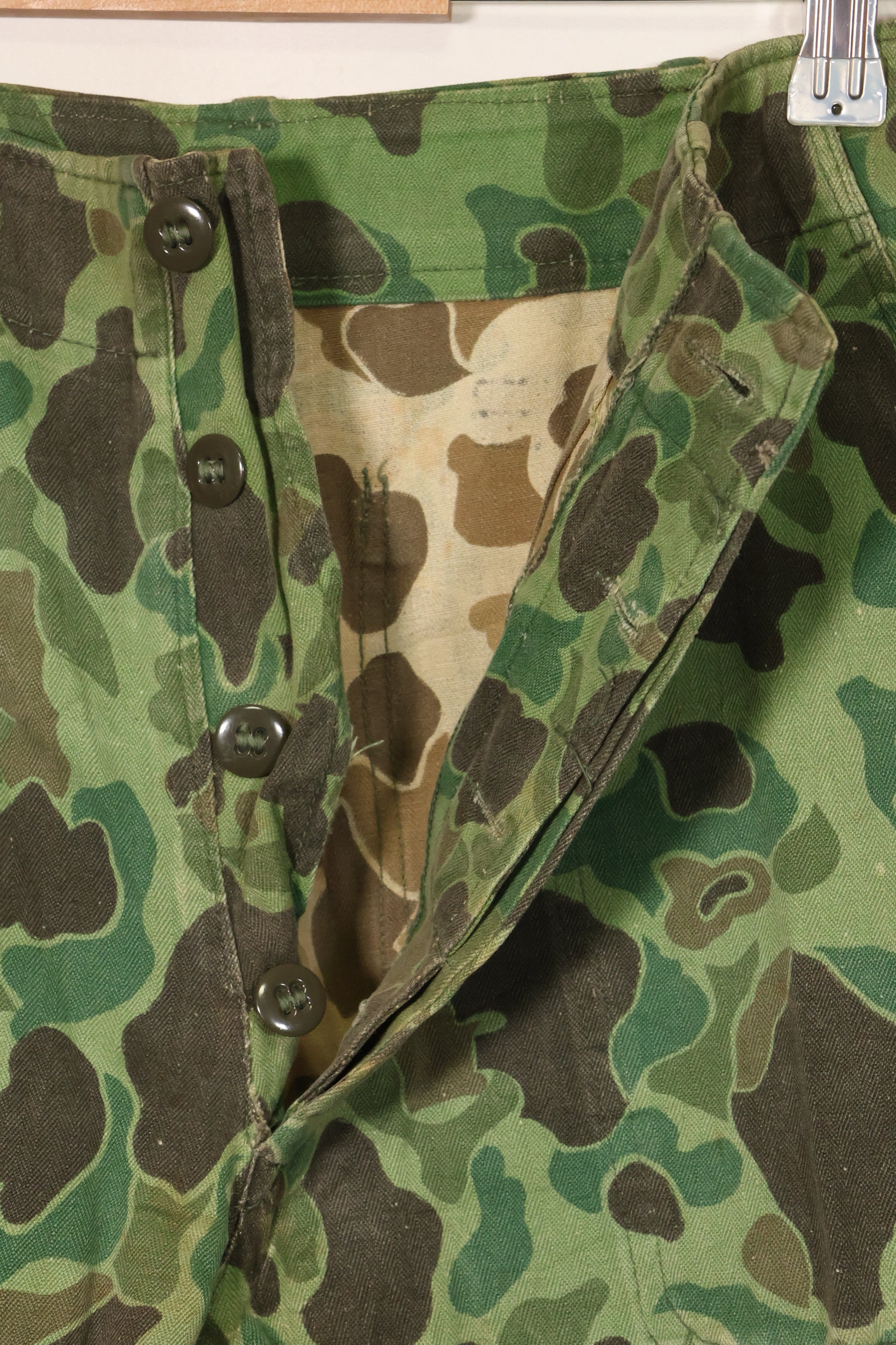 1960年代〜70年代　韓国軍　フロッグスキン迷彩　パンツ　ベイカーパンツカット　中古品　B