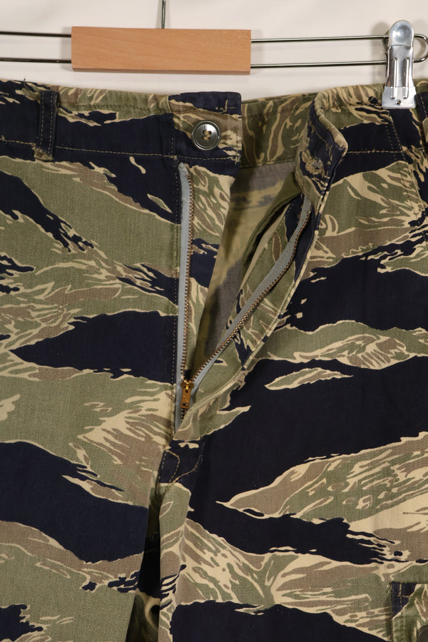 実物　沖縄タイガーパターン　タイガーストライプパンツ　改造あり　USカット　US-S　中古品