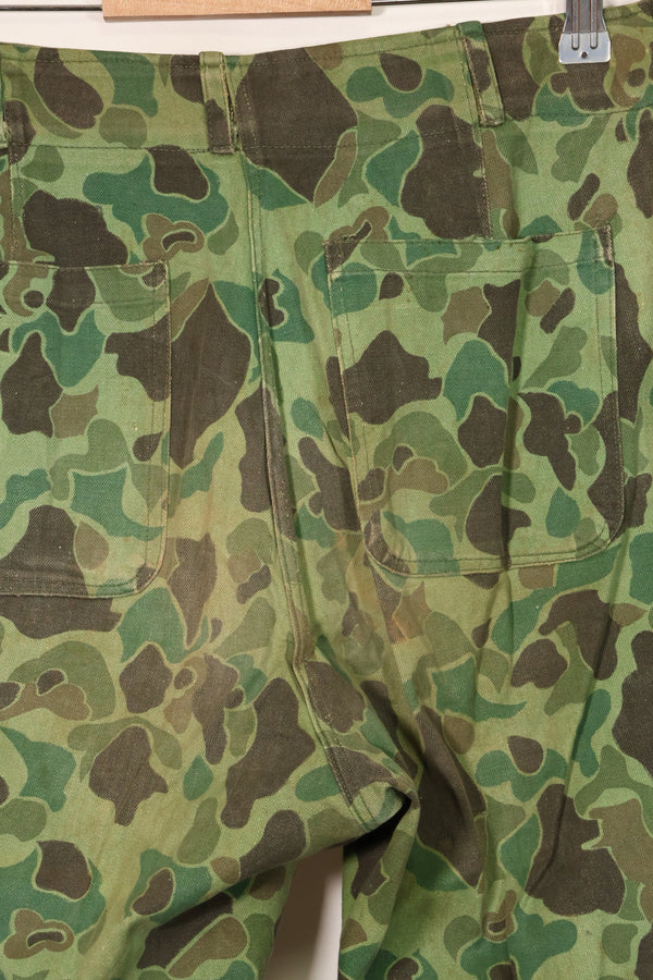 1960年代〜70年代　韓国軍　フロッグスキン迷彩　パンツ　ベイカーパンツカット　中古品　B