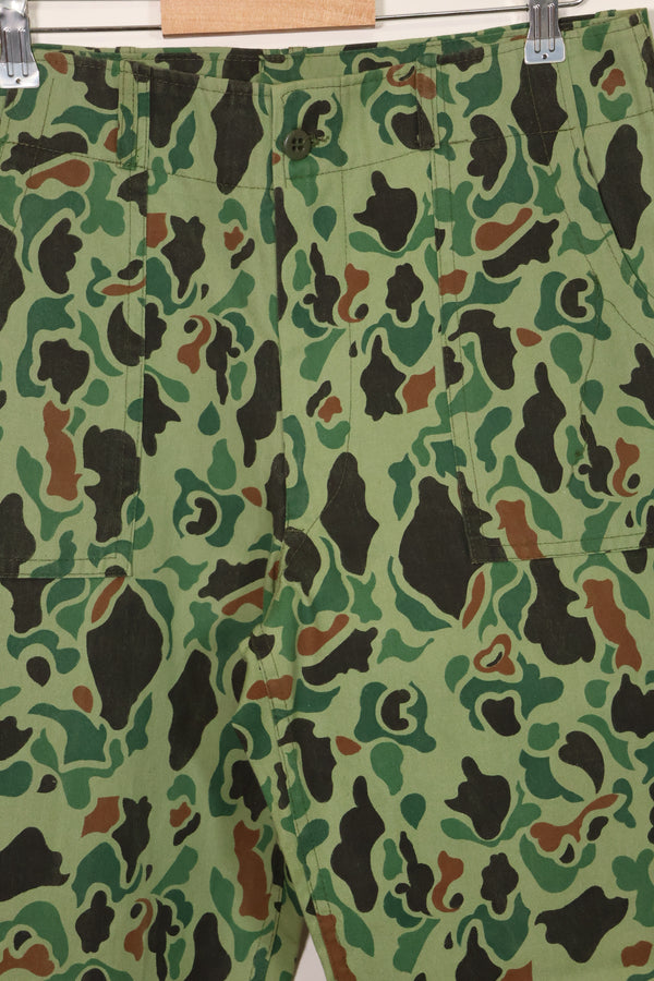 1960年代〜70年代　韓国軍　フロッグスキン迷彩　パンツ　ベイカーパンツカット　中古品　C