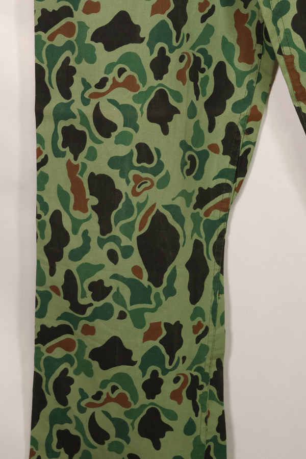 1960年代〜70年代　韓国軍　フロッグスキン迷彩　パンツ　ベイカーパンツカット　中古品　C