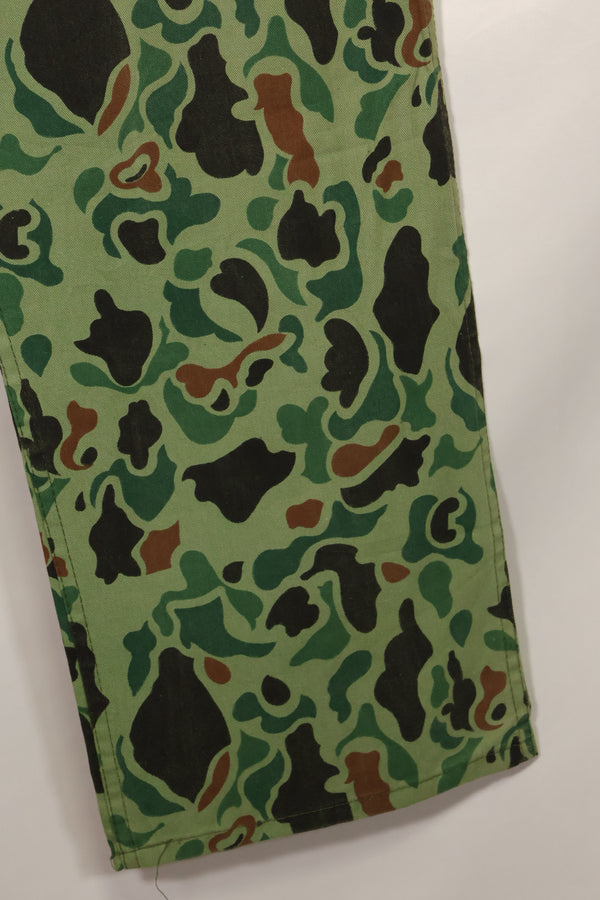 1960年代〜70年代　韓国軍　フロッグスキン迷彩　パンツ　ベイカーパンツカット　中古品　C