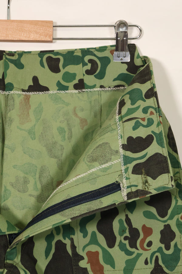 1960年代〜70年代　韓国軍　フロッグスキン迷彩　パンツ　ベイカーパンツカット　中古品　C