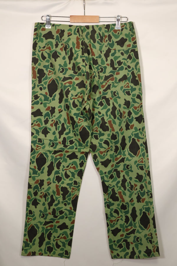1960年代〜70年代　韓国軍　フロッグスキン迷彩　パンツ　ベイカーパンツカット　中古品　C