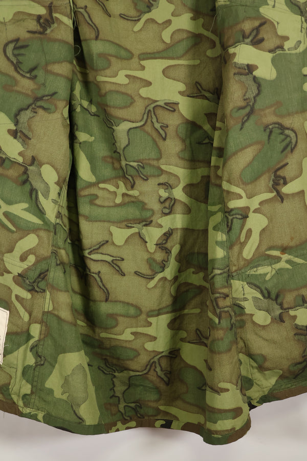 1966〜67年頃　デッドストック　S-L　ノンリップストップ　初期プリント　ERDL　ファティーグジャケット