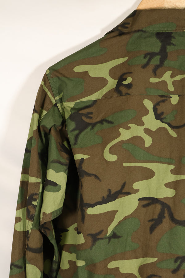 1966〜67年頃　デッドストック　S-L　ノンリップストップ　初期プリント　ERDL　ファティーグジャケット