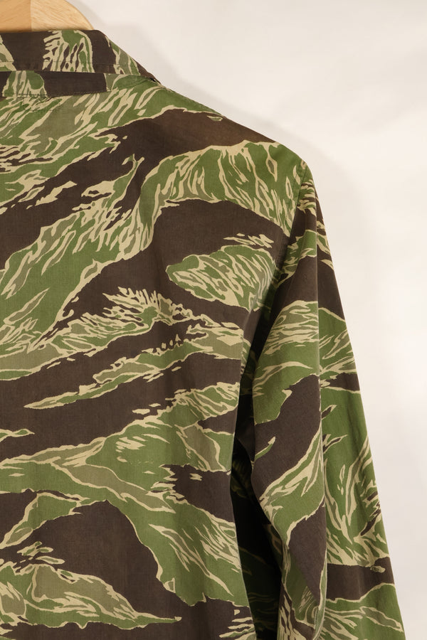 1968年　映画「グリーンベレー」「未知との遭遇」衣装　ジョンウェインパターン　タイガーストライプ　シャツ