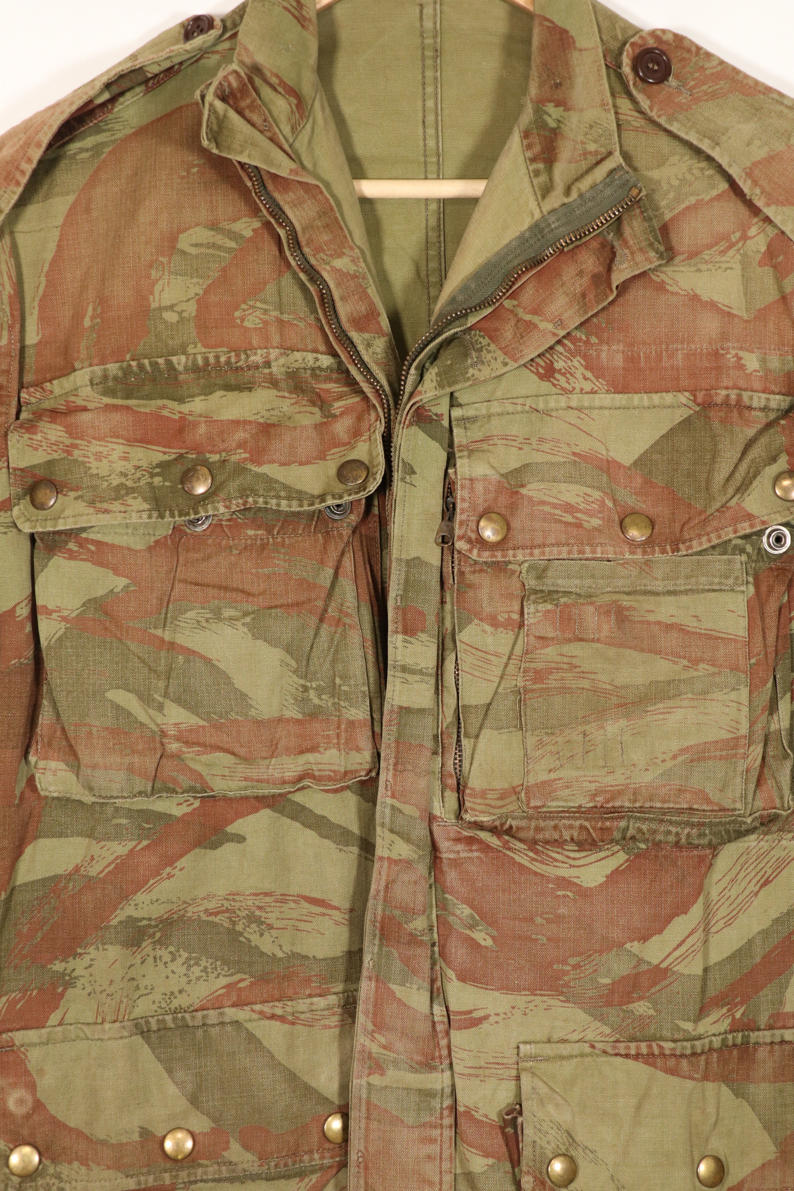 実物　1950's フランス軍　リザード迷彩　TAP 47/56　空挺ジャケット