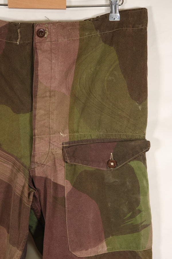 実物　イギリス軍　SAS トラウザーズ　WINDPROOF 迷彩パンツ　改造パンツ　インドシナ戦争　中古品