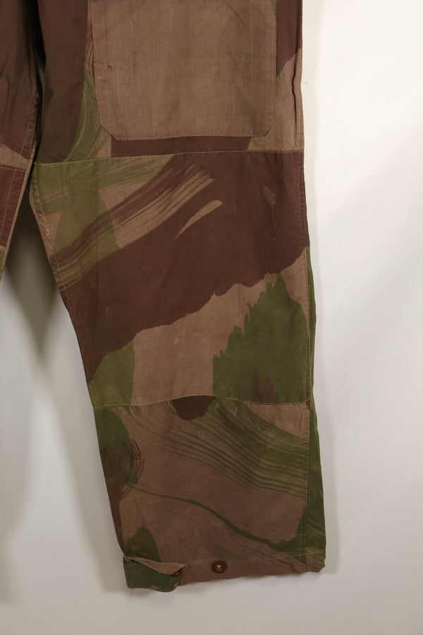 実物　イギリス軍　SAS トラウザーズ　WINDPROOF 迷彩パンツ　サイズ No. 不明　大きめ　 中古品