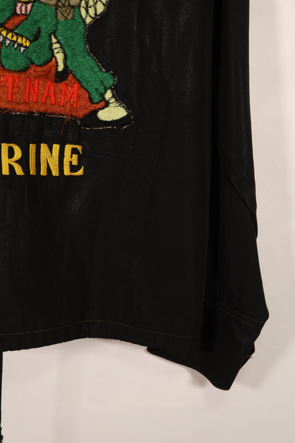 実物　推定1970年代　沖縄製　レーシングジャケット　HAMAジッパー　中古品