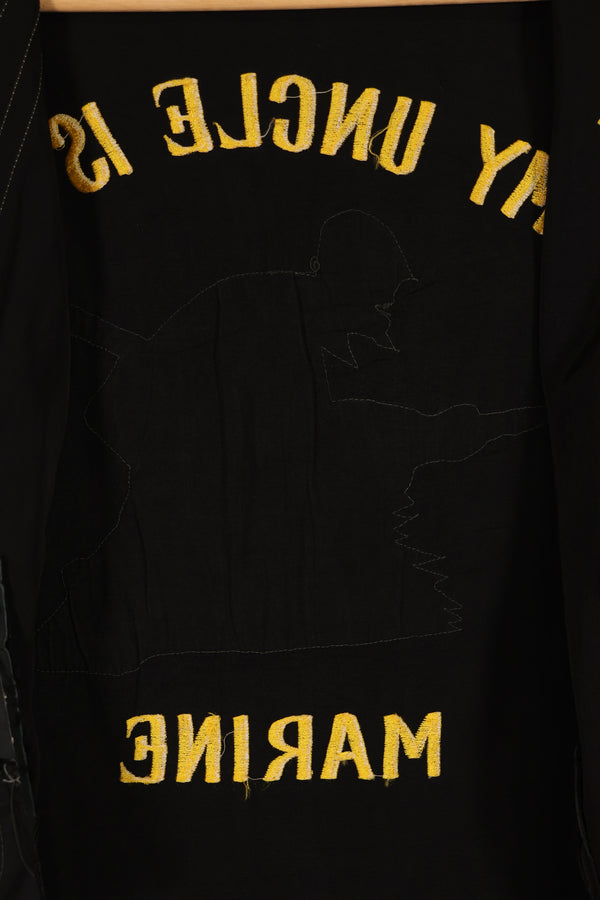 実物　推定1970年代　沖縄製　レーシングジャケット　HAMAジッパー　中古品