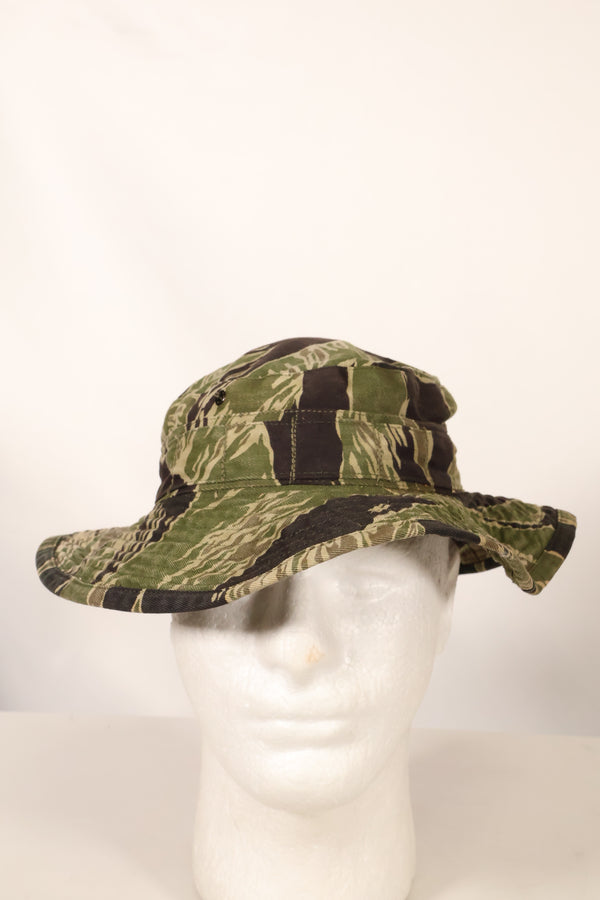 1960年代中頃　沖縄タイガーパターン　CISOカット　タイガーストライプ　ブーニーハット　サイズS　中古品