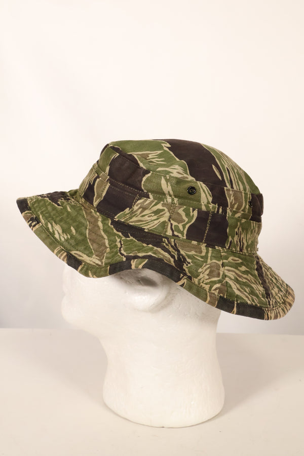 1960年代中頃　沖縄タイガーパターン　CISOカット　タイガーストライプ　ブーニーハット　サイズS　中古品