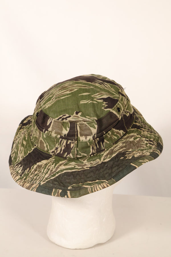 1960年代中頃　沖縄タイガーパターン　CISOカット　タイガーストライプ　ブーニーハット　サイズS　中古品