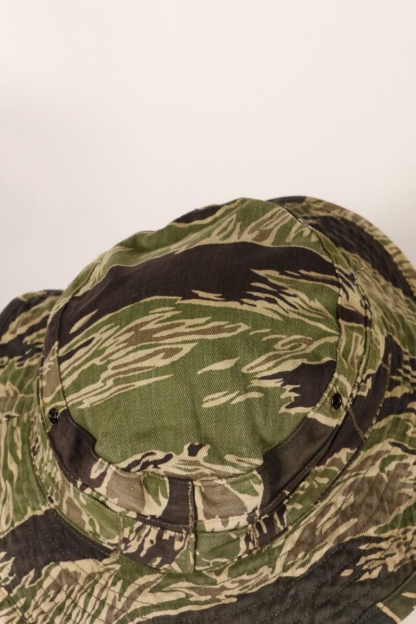 1960年代中頃　沖縄タイガーパターン　CISOカット　タイガーストライプ　ブーニーハット　サイズS　中古品