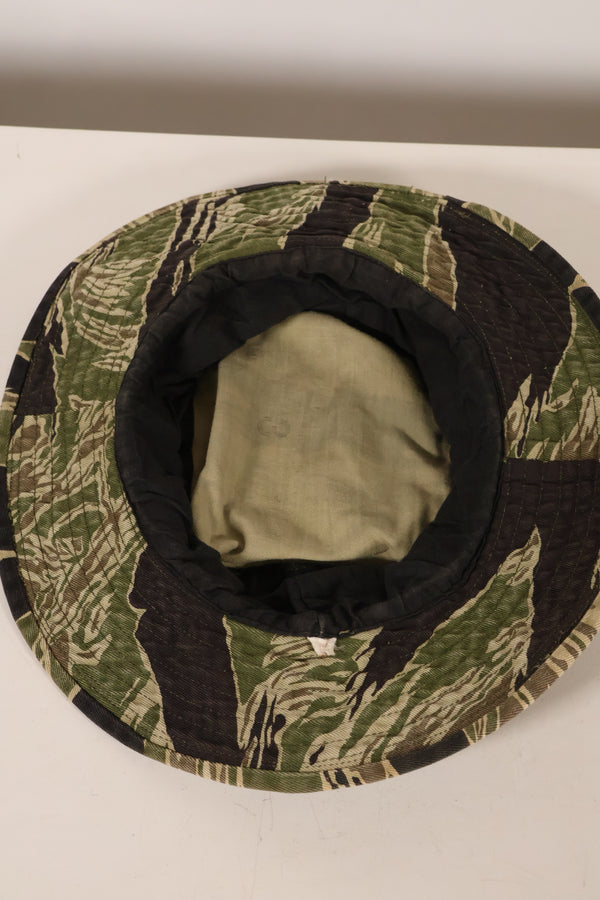 1960年代中頃　沖縄タイガーパターン　CISOカット　タイガーストライプ　ブーニーハット　サイズS　中古品