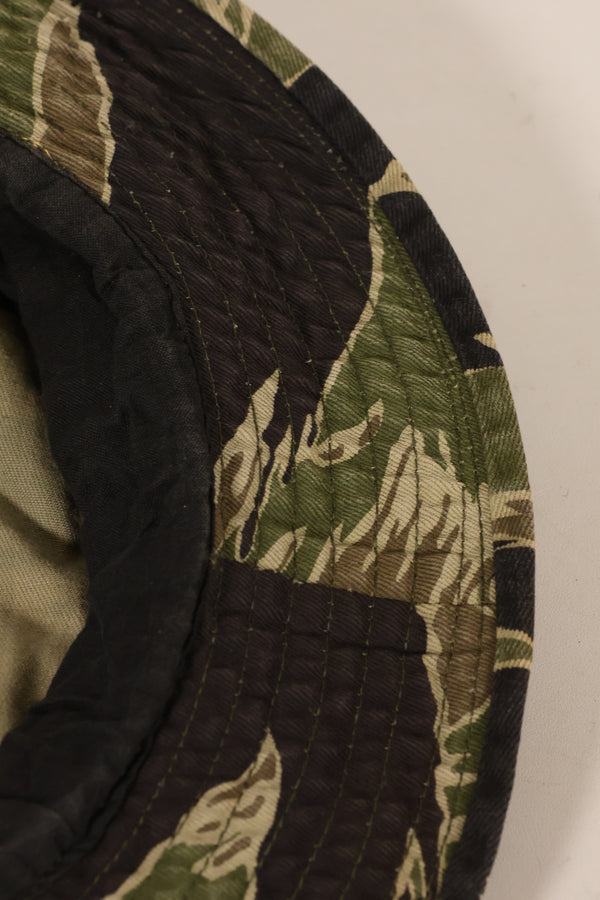 1960年代中頃　沖縄タイガーパターン　CISOカット　タイガーストライプ　ブーニーハット　サイズS　中古品