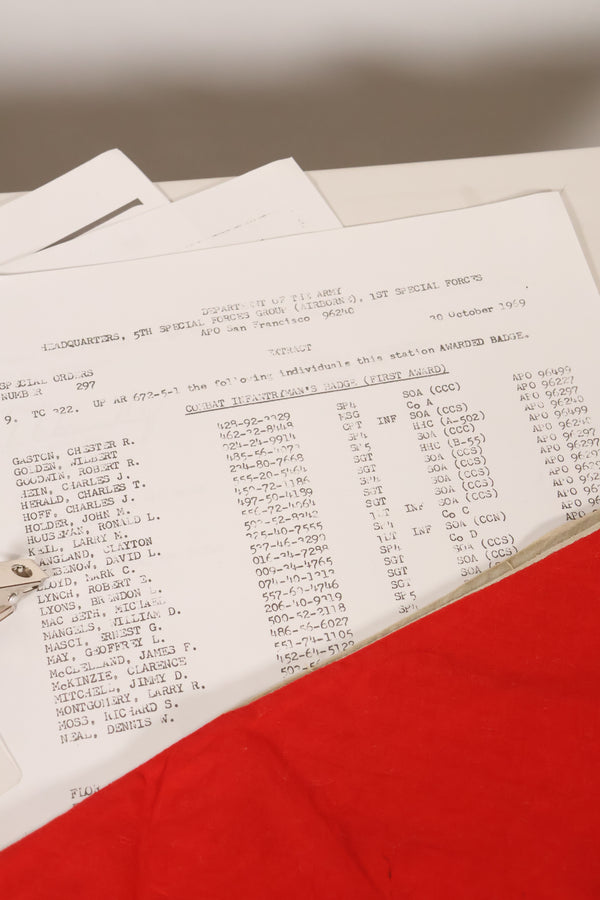 1960年代　元CCS　MACV SOG隊員　スカーフ　ドキュメント　グルーピング