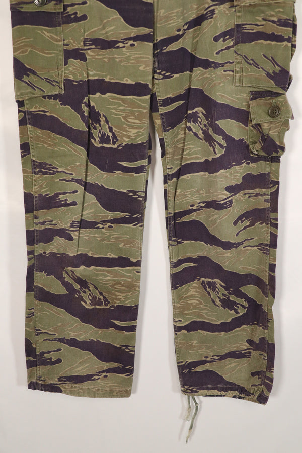 実物　クラシックパターン　タイガーストライプ　パンツ　中古品　補修あり