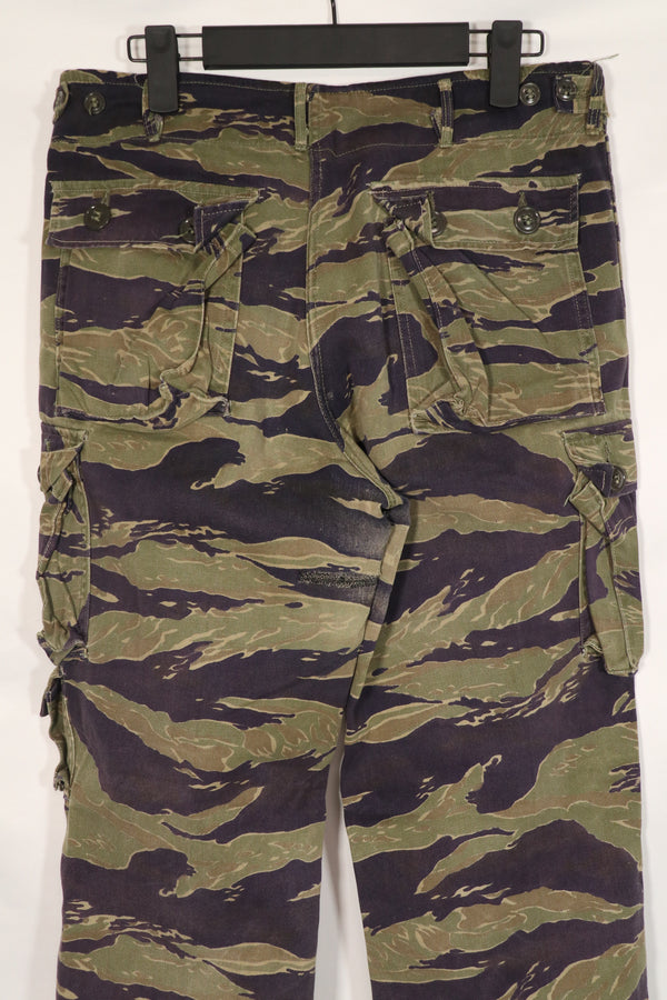 実物　クラシックパターン　タイガーストライプ　パンツ　中古品　補修あり